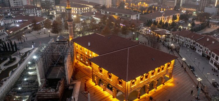 Hacı Bayram-ı Veli Camisi ve çevresi FVP dronla görüntülendi