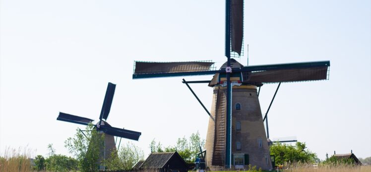 Hollanda'nın Kinderdijk köyündeki 15. yüzyıla ait 19 değirmen ziyarete açıldı