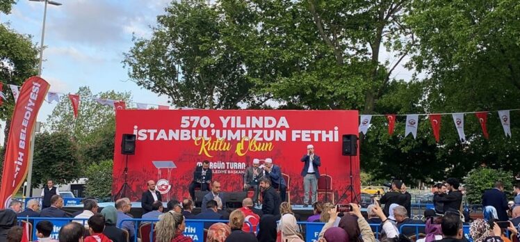 İstanbul'un Fethi'nin 570. yılı Saraçhane Parkı'nda kutlandı