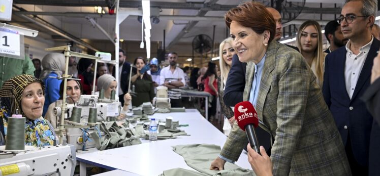 İYİ Parti Genel Başkanı Akşener, Sancaktepe'de tekstil işçilerini ziyaret etti: