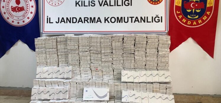 Kilis'te 4 bin 531 paket gümrük kaçağı sigara ele geçirildi