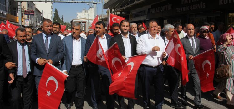 Kilis'te Cumhurbaşkanı Erdoğan'a destek yürüyüşü