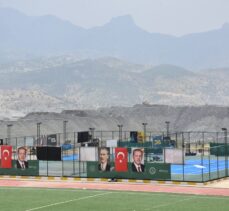 Şırnak'ta 2. Uluslararası Cudi Cup Tenis Turnuvası'nın ikinci tur müsabakaları yapıldı
