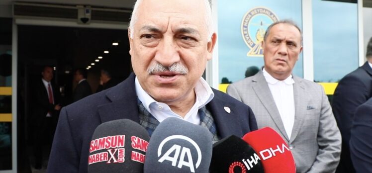 TFF Başkanı Mehmet Büyükekşi, şampiyonluk kutlaması için Samsun'a geldi