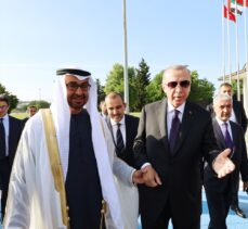 Cumhurbaşkanı Erdoğan, BAE Devlet Başkanı Muhammed bin Zayid Al Nahyan ile görüştü