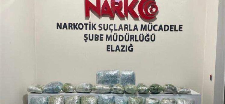 Elazığ'da 35 kilogram esrar ele geçirildi, 4 şüpheli tutuklandı