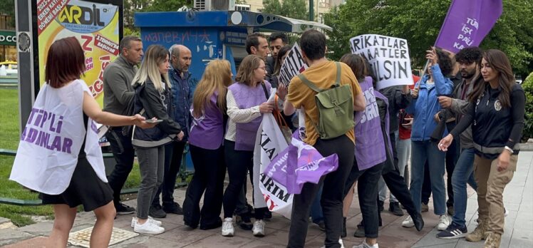 Eskişehir'de izinsiz basın açıklaması yapmak isteyen gruba polis müdahalesinde 8 gözaltı