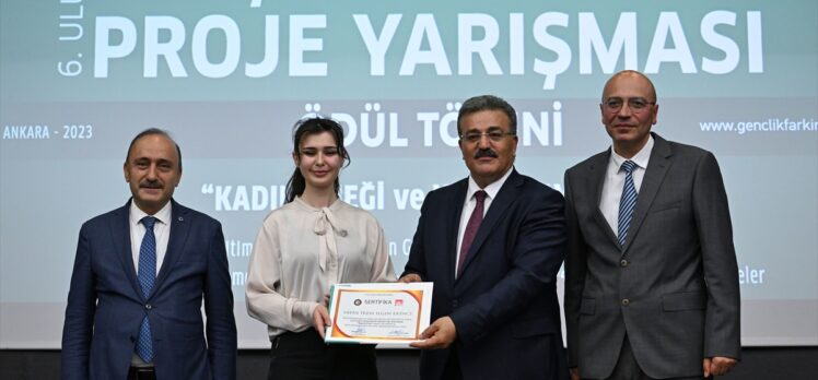 Hacı Bayram Veli Üniversitesinin “Gençlik Farkında Proje Yarışması”nın ödülleri verildi