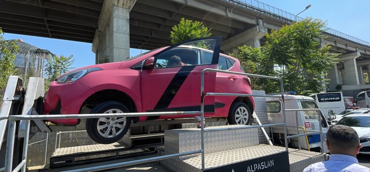 İstanbul otogarında trafik denetimi yapıldı