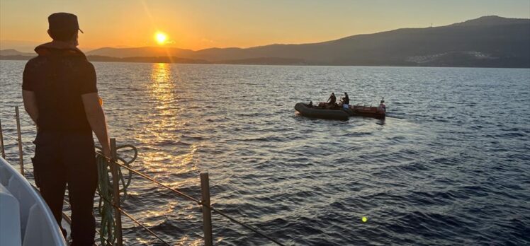 İzmir'in Dikili ilçesi açıklarında 10 düzensiz göçmen yakalandı