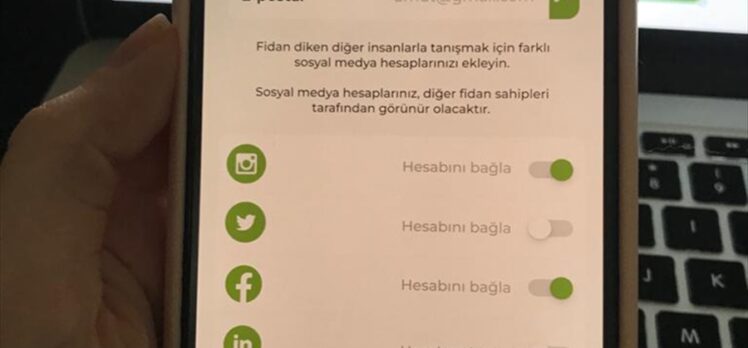 Mobil uygulamayla dikilen fidanların gelişimi takip edilecek