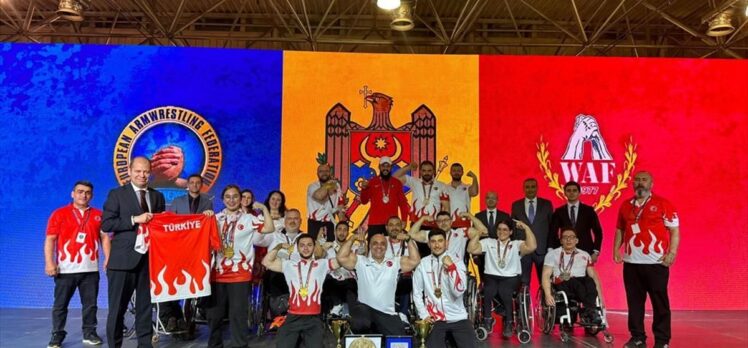 Para Bilek Güreşi Avrupa Şampiyonası'nda milli sporcular 22 madalya kazandı
