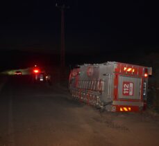 Şanlıurfa'da itfaiye aracının devrilmesi sonucu 3 kişi yaralandı