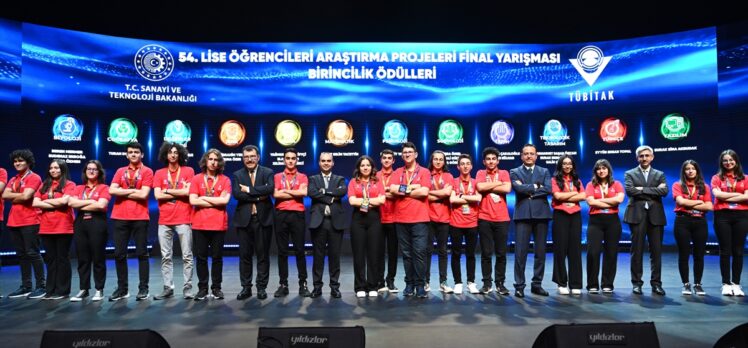 TÜBİTAK Ortaokul ve Lise Öğrencileri Araştırma Projeleri Final Yarışması Ödül Töreni yapıldı