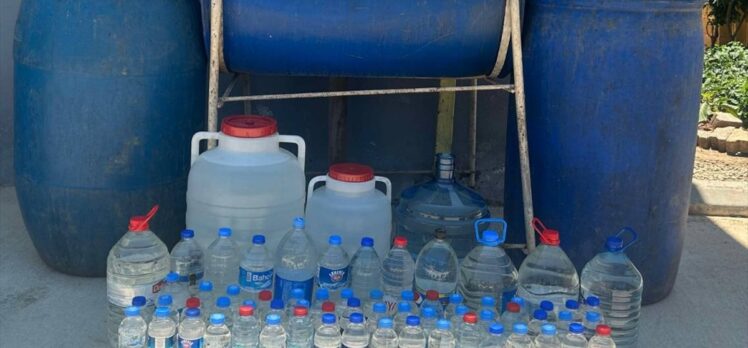 Adana'da 1050 litre sahte içki ele geçirildi