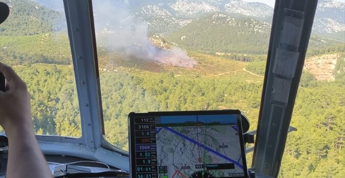 Antalya'da orman yangını çıktı