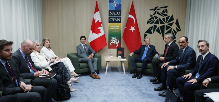 Cumhurbaşkanı Erdoğan, Kanada Başbakanı Trudeau ile görüştü