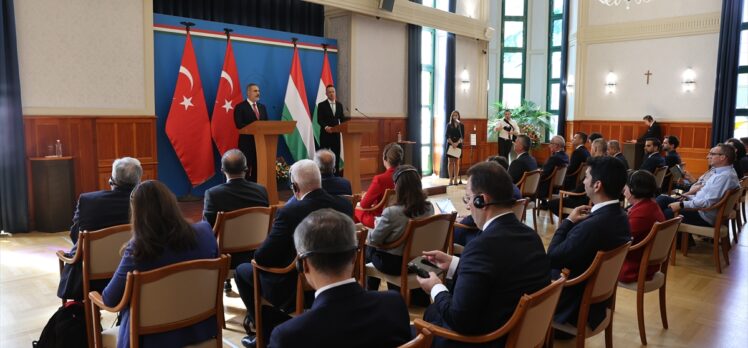 Macaristan Dışişleri Bakanı Szijjarto, Bakan Fidan ile ortak basın toplantısında konuştu: (1)