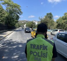 İstanbul'da dron destekli trafik denetimi yapıldı