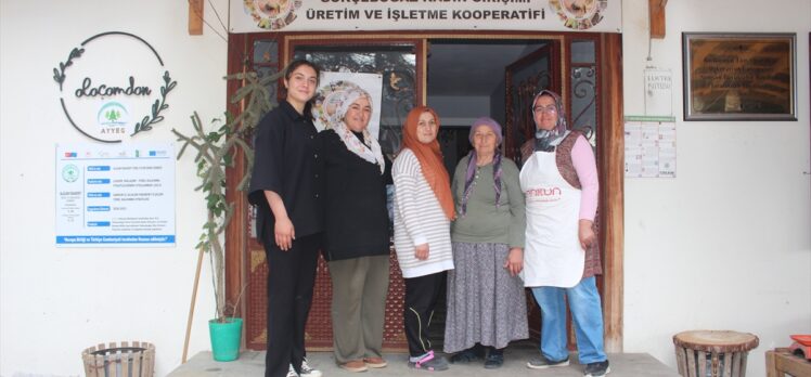 Samsun'da bir araya gelerek kooperatif kuran 10 kadın, organik ürün satıyor