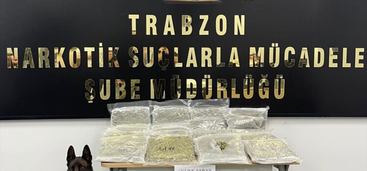 Trabzon'da 11 kilo 900 gram uyuşturucu ele geçirildi