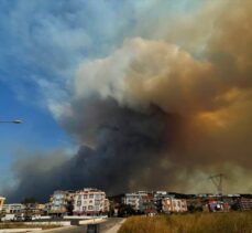 Çanakkale'deki orman yangınına 36 hava aracıyla müdahale ediliyor