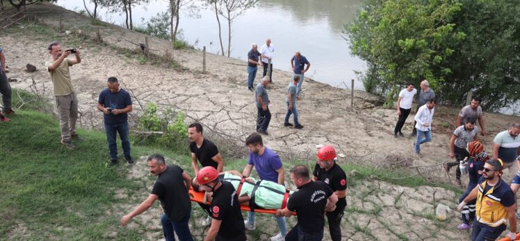 Düzce'de Melen Çayı'na düşen kişiyi itfaiye ve AFAD ekipleri kurtardı