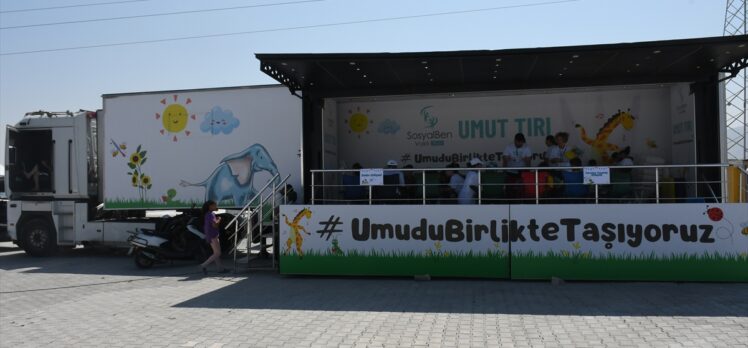 Eğlenceli atölyelerle donatılan “Umut Tırı” depremzede çocuklar için yeniden Hatay'da