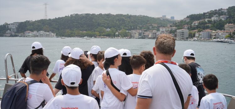 Kahramanmaraşlı çocuklar, Türkiye-Ukrayna Milli Basketbol maçı için İstanbul'da