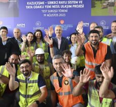 Kazlıçeşme-Sirkeci Raylı Sistem ve Yaya Odaklı Yeni Nesil Ulaşım Projesi Test Sürüş Töreni