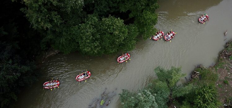 Melen Çayı rafting tutkunlarını ağırlıyor