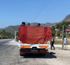 Muğla'da kamyonet kasasında 22 düzensiz göçmen yakalandı