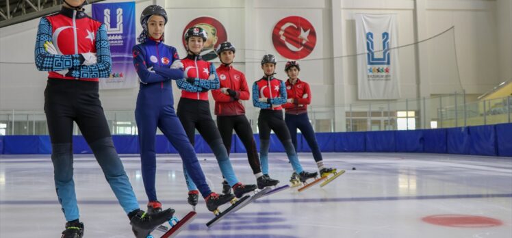 Sürat pateninin gelecekteki olimpik sporcuları Erzurum'da yetiştiriliyor