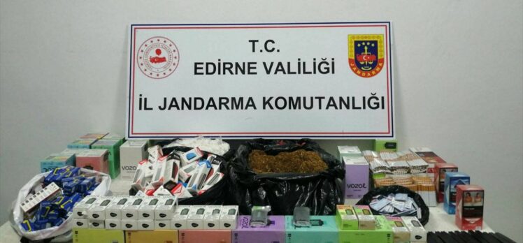 Edirne'de jandarmanın kaçakçılık operasyonunda 2 şüpheli gözaltına alındı