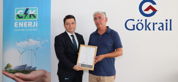 GökRail Sivas demiryolu vagon fabrikası, CK Enerji aracılığıyla I-REC sertifikası aldı