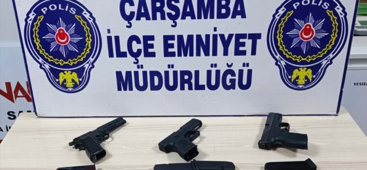 Samsun'da ruhsatsız tabanca operasyonunda  2 şüpheli yakalandı