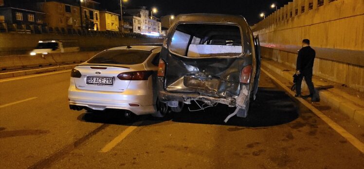 Samsun'da zincirleme trafik kazasında 7 kişi yaralandı