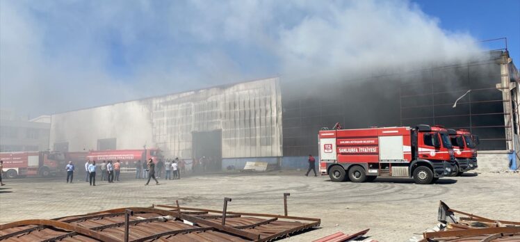 Şanlıurfa'daki geri dönüşüm fabrikasında çıkan yangın söndürüldü