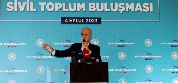 TBMM Başkanı Kurtulmuş, Sivas'ta sivil toplum buluşması programında konuştu: