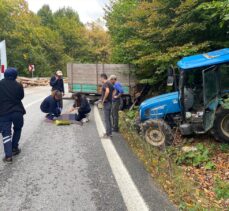 Bolu'da traktörden düşen kadın öldü, eşi yaralandı