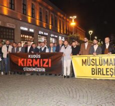 İsrail'in Filistin'e saldırıları Trabzon'da protesto edildi