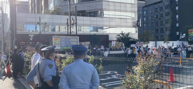 Japonya'nın başkenti Tokyo'da “Gazze'ye özgürlük” gösterisi düzenlendi