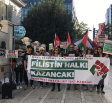 Kadıköy'de Devrimci Sosyalist İşçi Partisi’nden Filistin'e destek eylemi