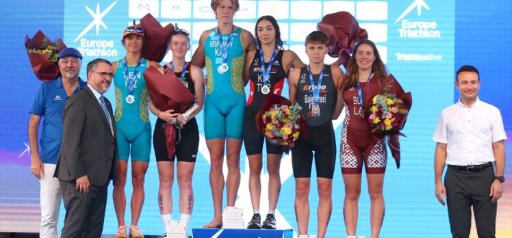 Mersin'deki Avrupa Triatlon Kupası'nda ilk gün yarışları tamamlandı