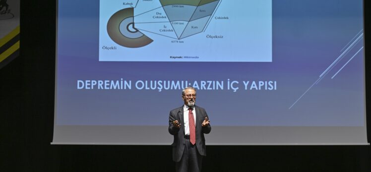 Prof. Dr. Naci Görür, Çankaya Üniversitesi akademik yıl açılışında “deprem” konulu ders verdi: