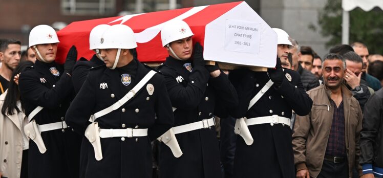 Şehit polis Cihat Ermiş için İstanbul'da tören düzenlendi