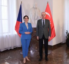 TBMM Başkanı Kurtulmuş, Çekya Temsilciler Meclisi Başkanı Adamova ile görüştü