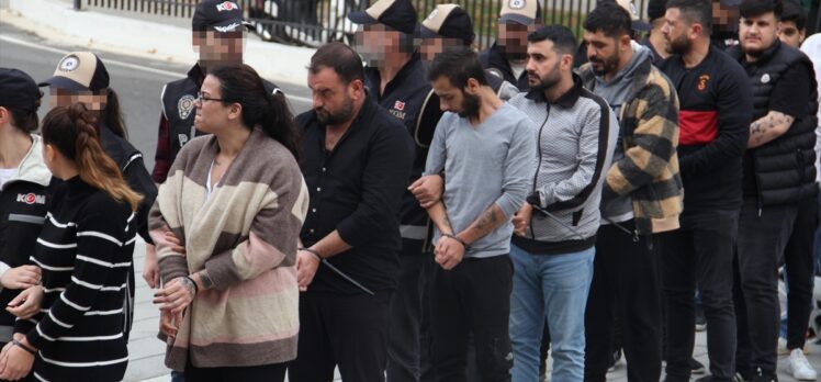 Tekirdağ'da “Kafes” operasyonunda yakalanan 12 şüpheli adliyede