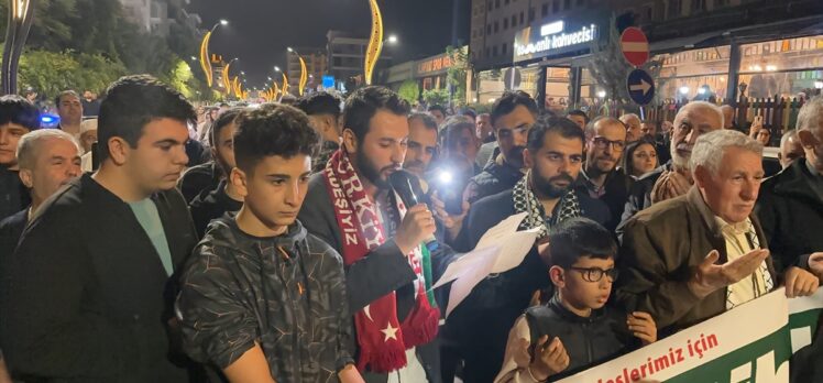 Adıyaman'da İsrail'in saldırıları protesto edildi