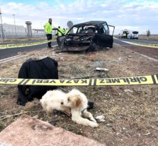 Aksaray'da refüje çarpan otomobildeki kadın öldü